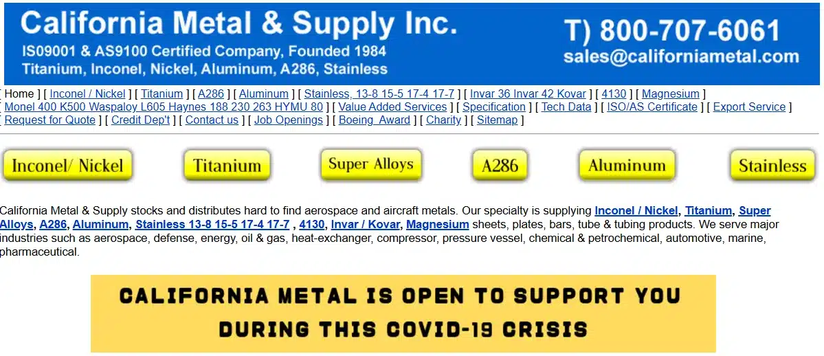 California Metal Supply Inc