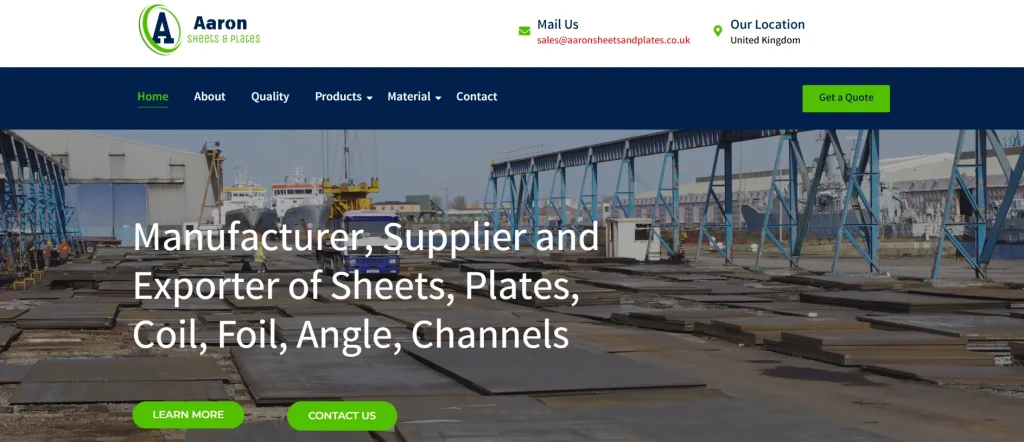 Aaron Sheets and Plates